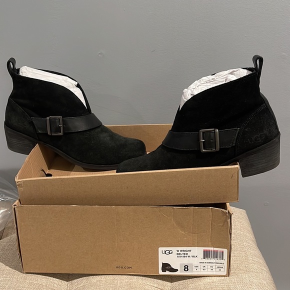 UGG Boot Booties Open Front Slit Like New Sz 8 - Picture 5 of 12